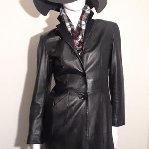 Leather jacket black.